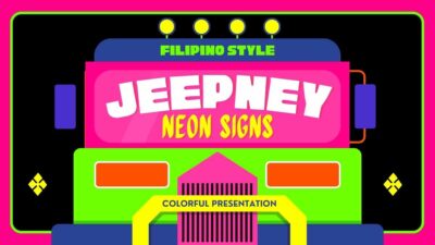 Colorful Jeepney Neon Signs Slides