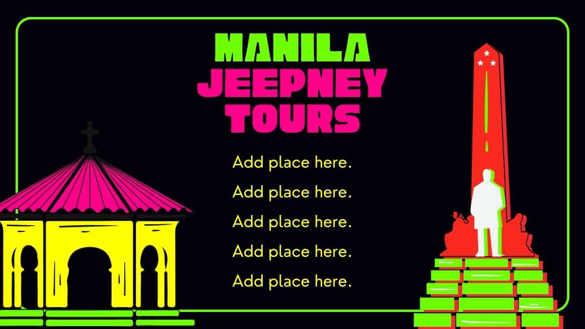 Colorful Jeepney Neon Signs Slides - slide 10