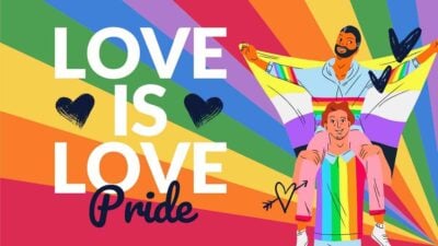 Colorful Love Is Love Pride Slides