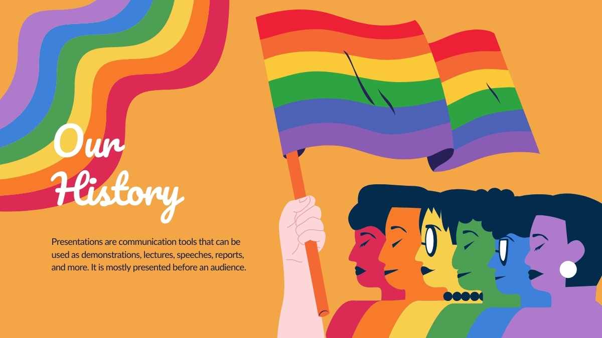 Apresentação Colorida de Orgulho “Amor é Amor” - deslizar 13