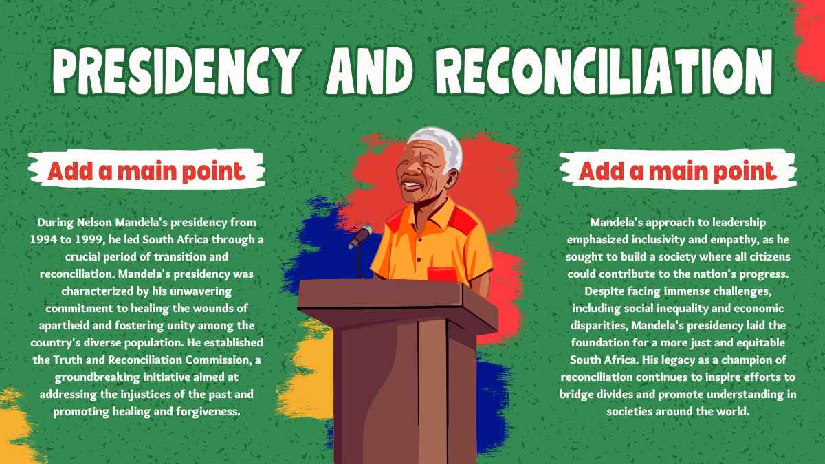 Colorful Nelson Mandela Biography Slides - slide 11