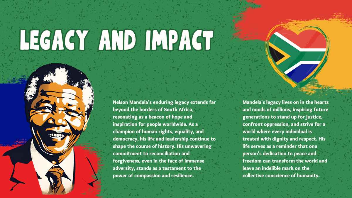 Colorful Nelson Mandela Biography Slides - slide 12