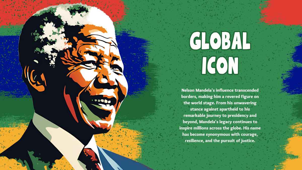 Colorful Nelson Mandela Biography Slides - slide 14