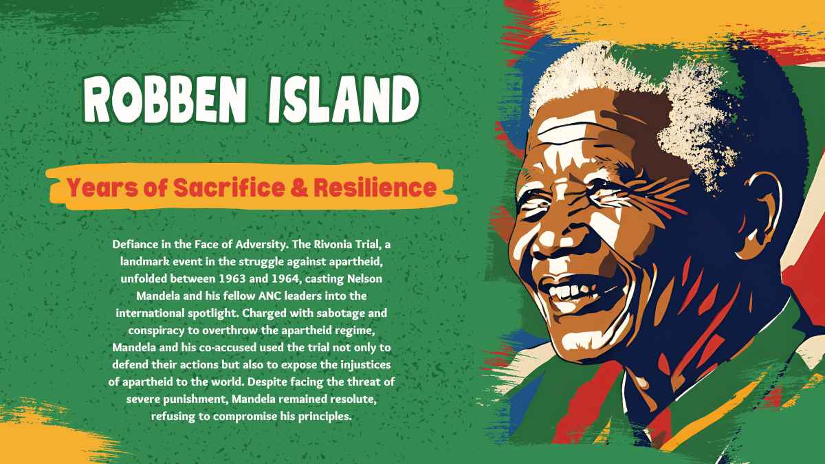 Colorful Nelson Mandela Biography Slides - slide 4