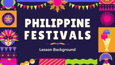 Colorful Philippine Festival Lesson Background