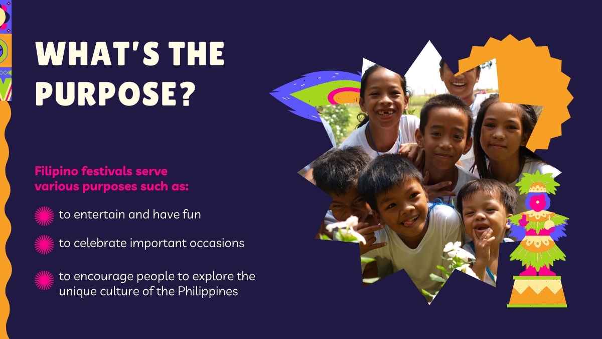 Colorful Philippine Festival Lesson Background - slide 7