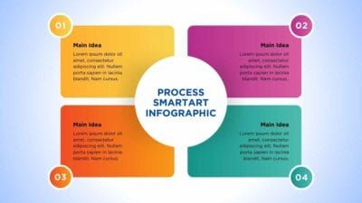 Colorful Process SmartArt Infographic