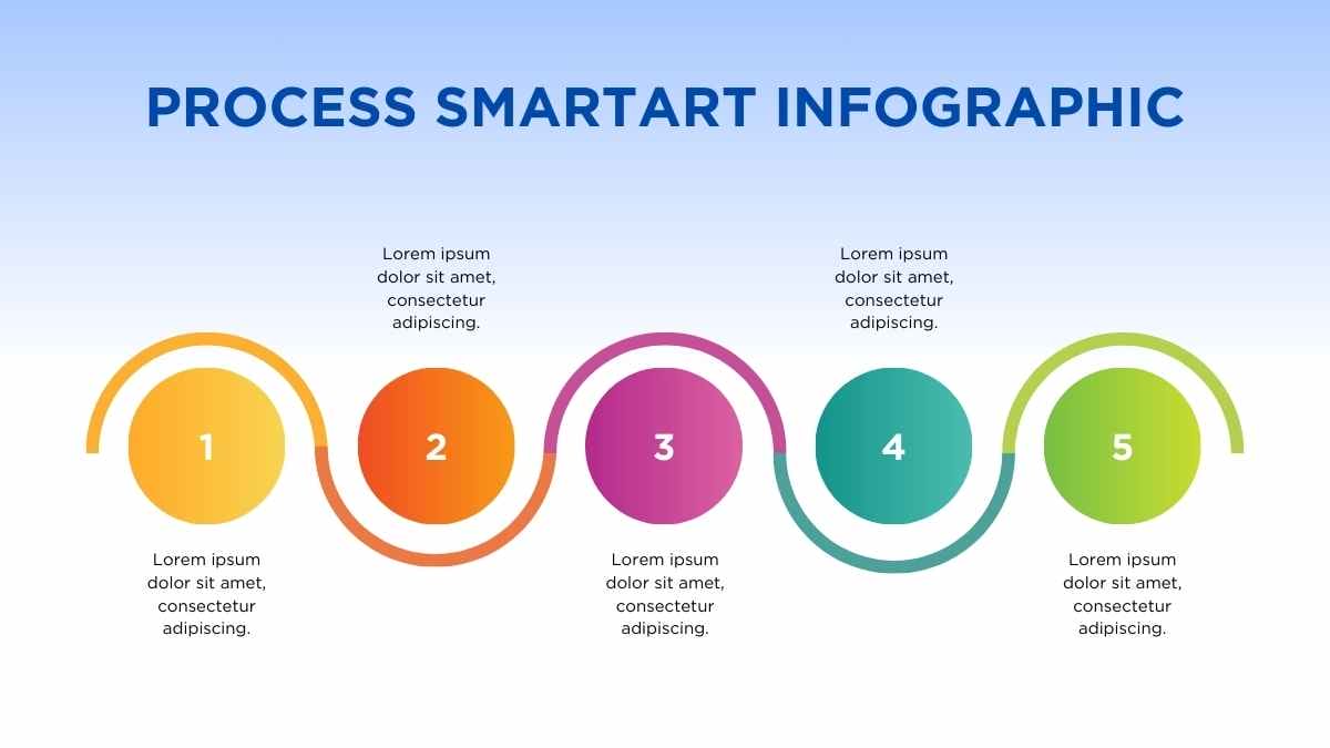 Colorful Process SmartArt Infographic - slide 2