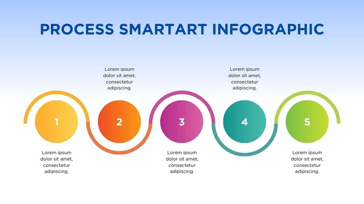 Colorful Process SmartArt Infographic - slide 2