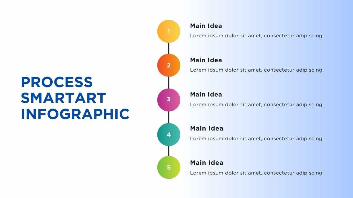 Colorful Process SmartArt Infographic - slide 4