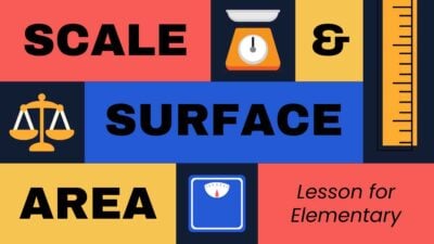 Colorful Scale and Surface Area Lesson Elementary