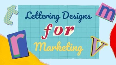 Scrapbook Lettering Designs for Marketing Slides