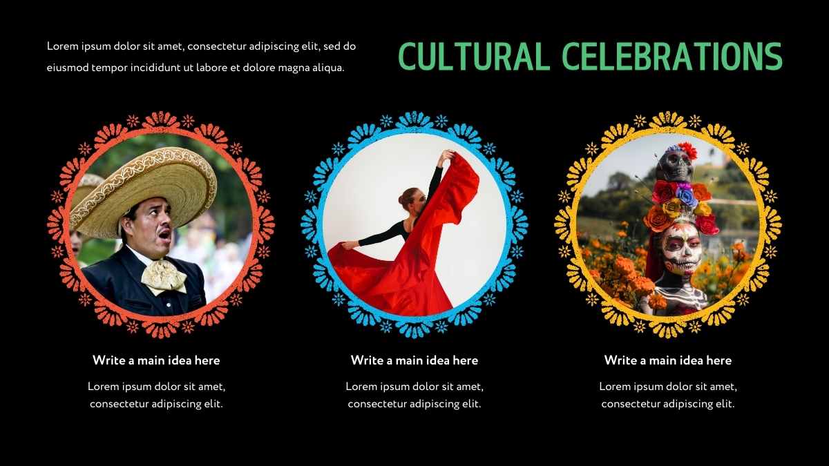 Colorful Social Studies Lesson: Hispanic Culture - slide 6