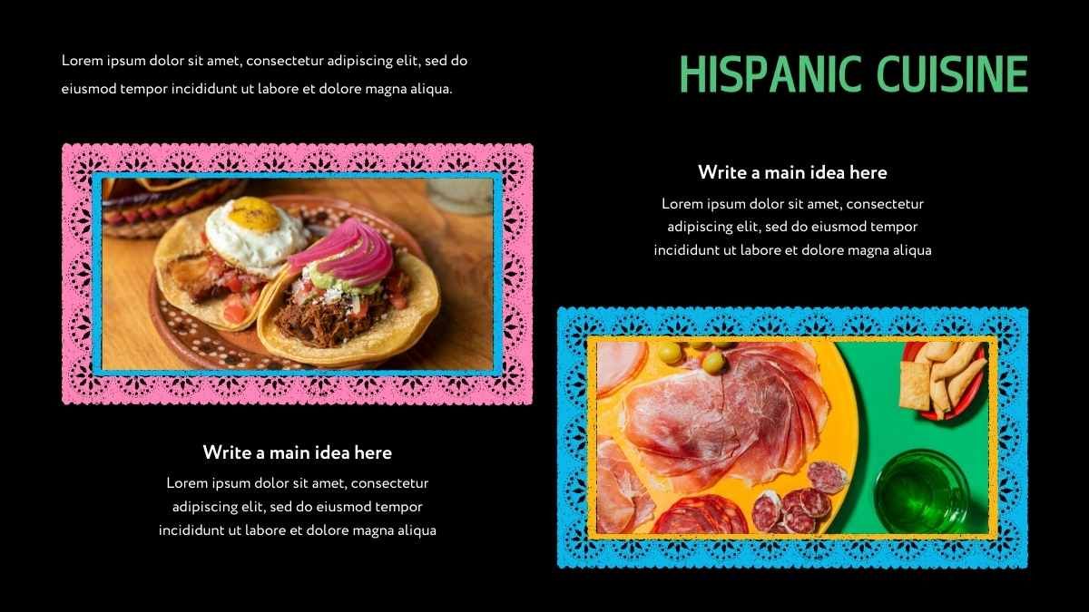 Colorful Social Studies Lesson: Hispanic Culture - slide 9