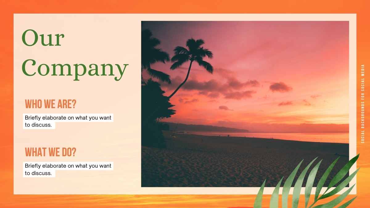 Colorful Sunset Backgrounds for Social Media Slides - slide 5