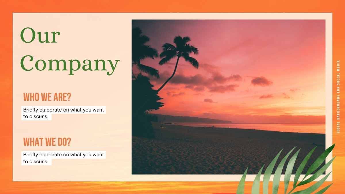 Colorful Sunset Backgrounds for Social Media Slides - diapositiva 5