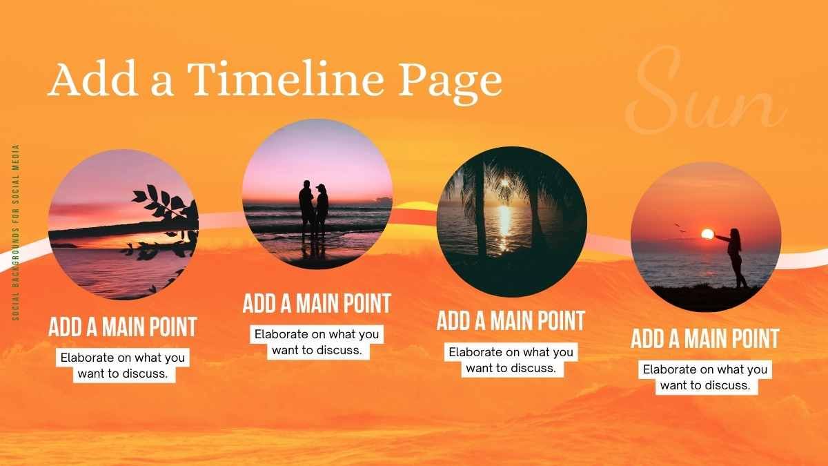 Colorful Sunset Backgrounds for Social Media Slides - slide 7