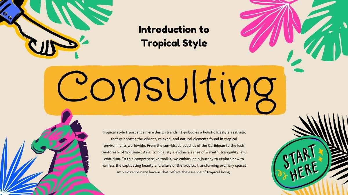 Colorful Tropical Style Consulting Toolkit Slides - slide 3