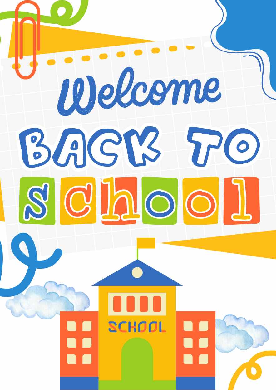 Colorful Welcome Back to School Poster - slide 2