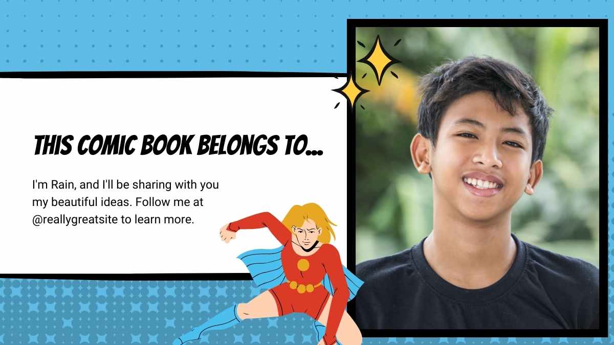 Comic Mini Super Heroes Storybook Slides - slide 3