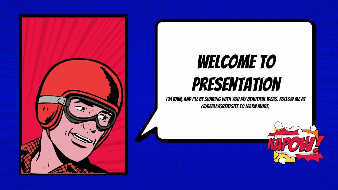 Comic Style Spider Background Slides - slide 5