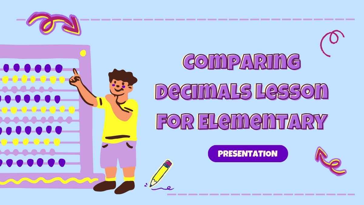 Comparing Decimals Math Lesson for Elementary - slide 1