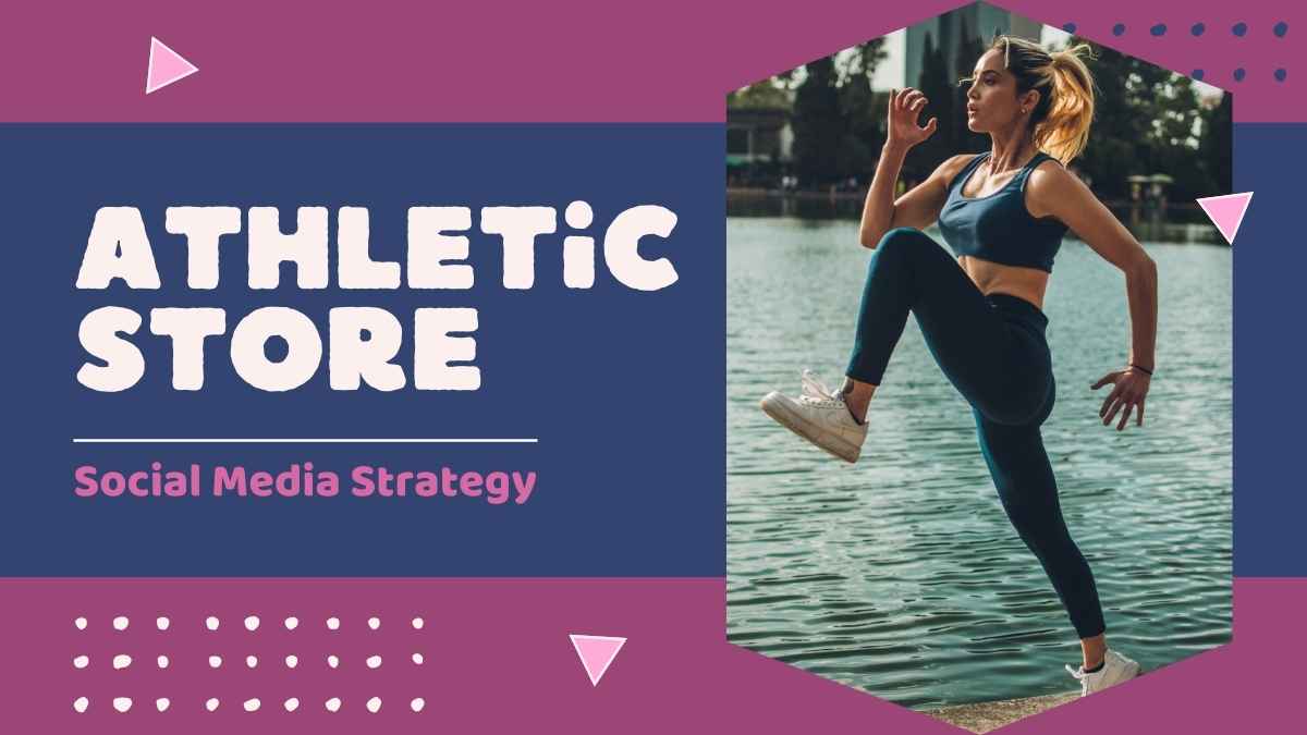 Cool Athletic Store Social Media Strategy Slides - slide 1