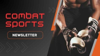 Plantillas Geniales para Boletín de Deportes de Combate