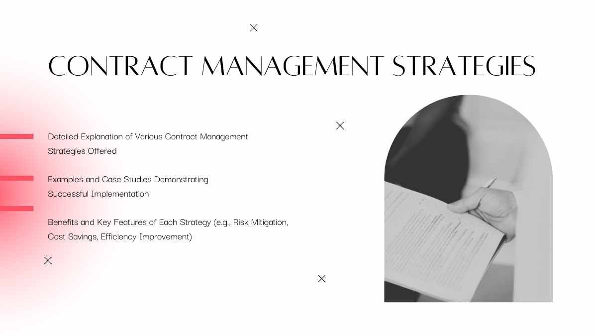 White Contract Management Consulting Slides - diapositiva 12