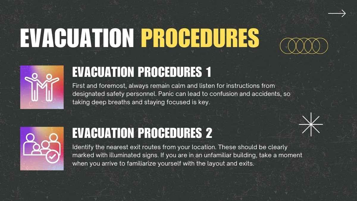 Cool Grunge Emergency Action Plan Slides - slide 10