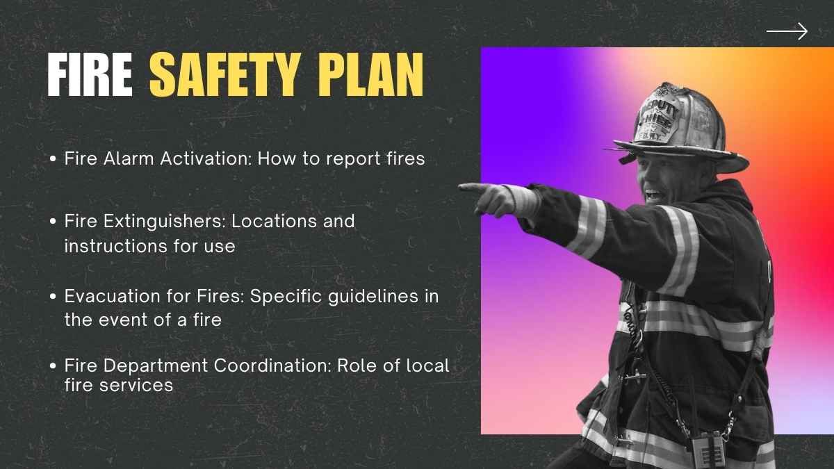 Cool Grunge Emergency Action Plan Slides - slide 13