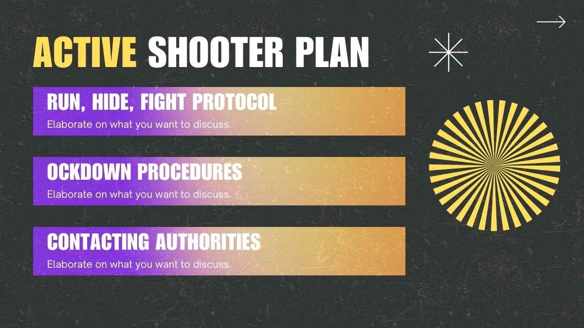 Cool Grunge Emergency Action Plan Slides - slide 14