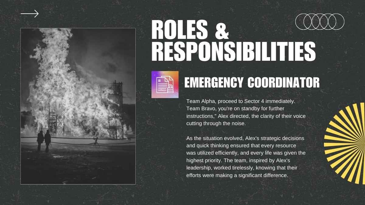 Cool Grunge Emergency Action Plan Slides - slide 6