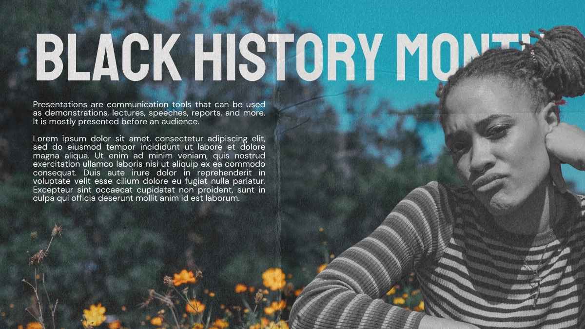 Cool Let's Celebrate Black History Month Background - slide 8