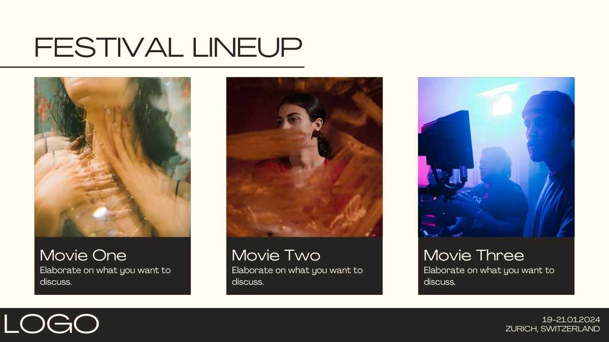 Modern Cool Minimal Film Festival Slides - slide 11