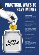 Cool Saving Money Infographic