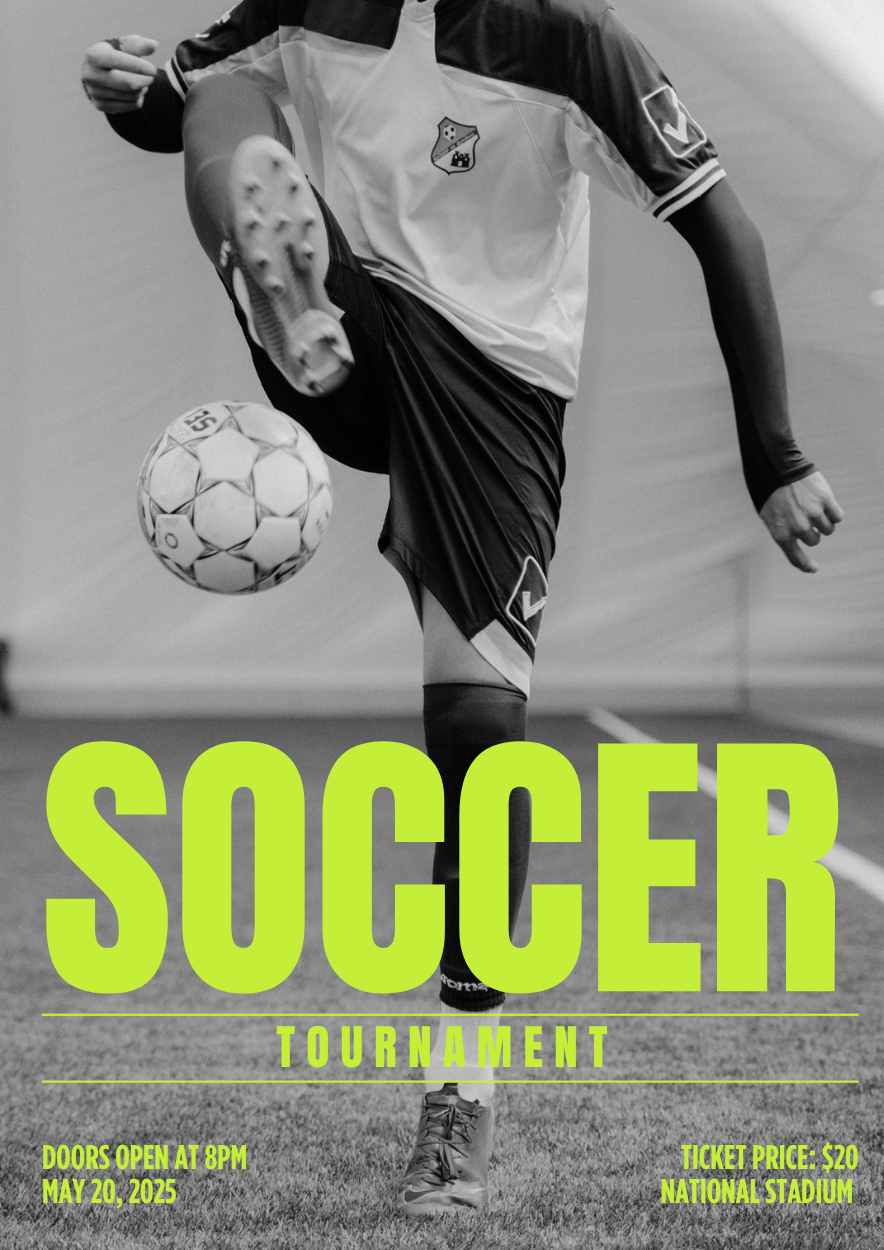 Cool Soccer Poster - slide 1