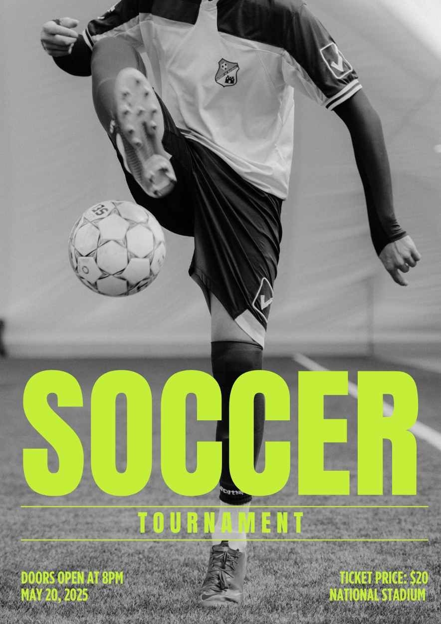 Cool Soccer Poster - diapositiva 2