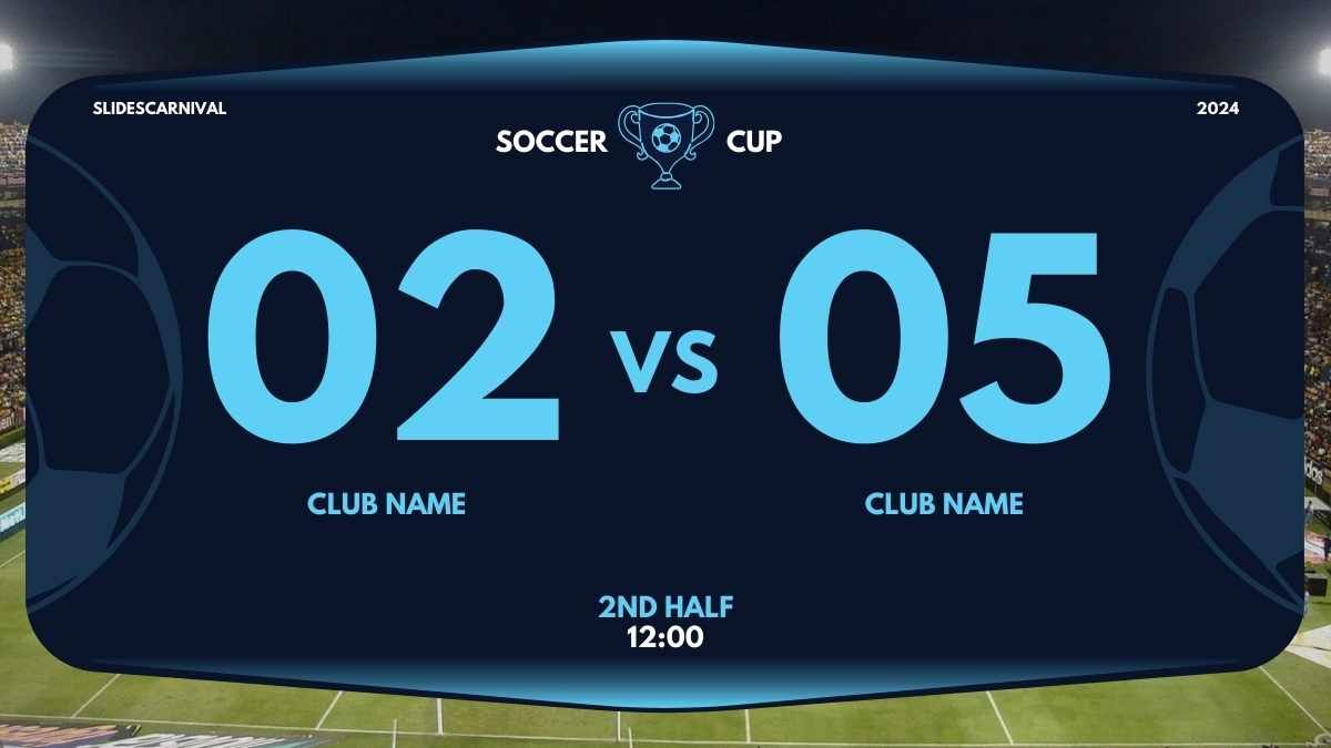 Cool Soccer Scoreboard Background - diapositiva 15