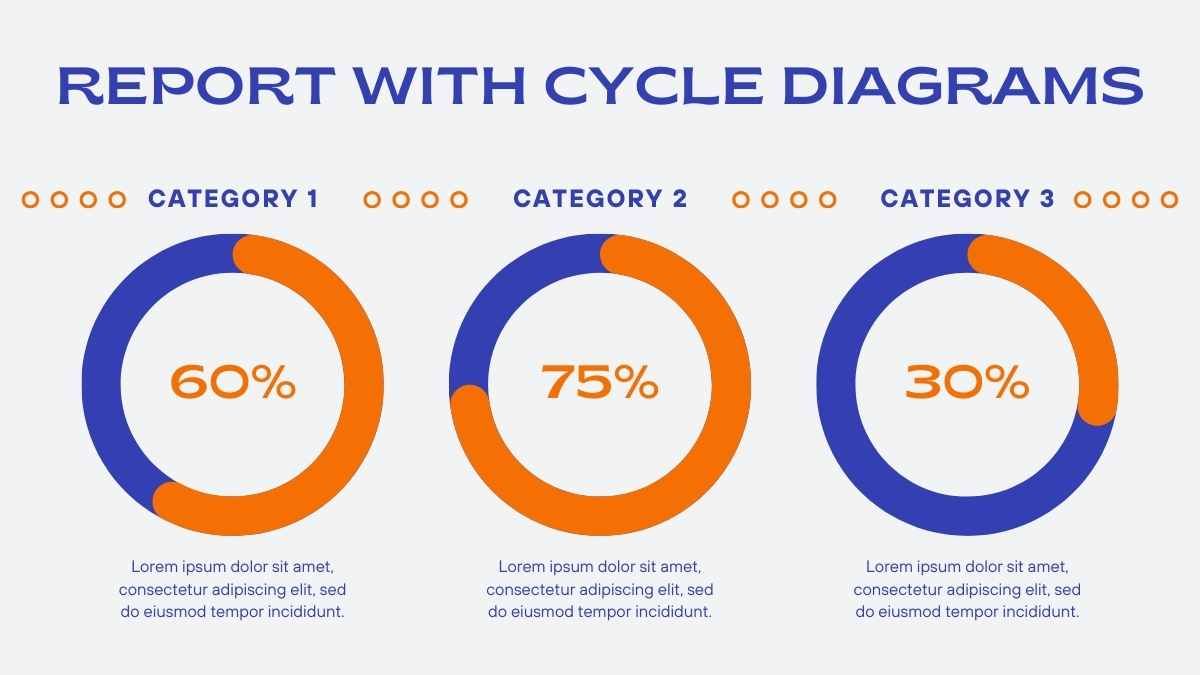 Cool Social Media Report with Cycle Diagrams - diapositiva 5