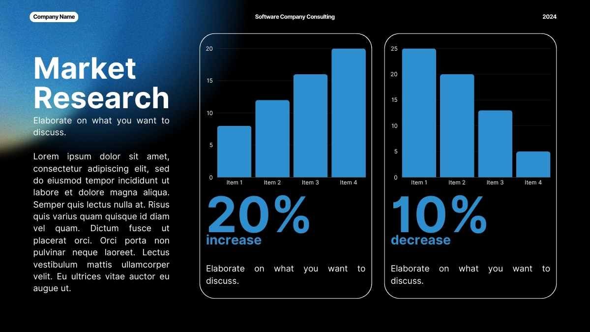 Black Software Company Consulting Slides - slide 11