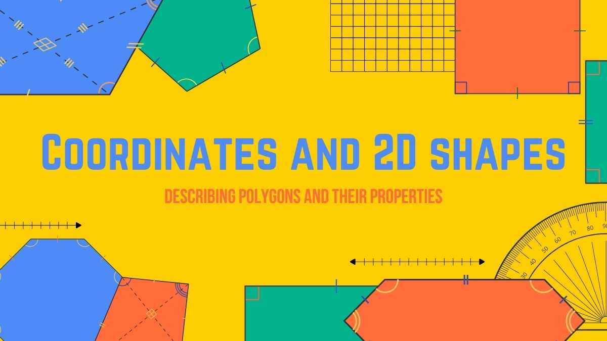 Coordinates and 2D Shapes Lesson for Middle School - slide 1