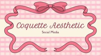 Coquette Aesthetic Social Media Slides