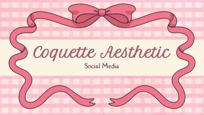 Coquette Aesthetic Social Media Slides