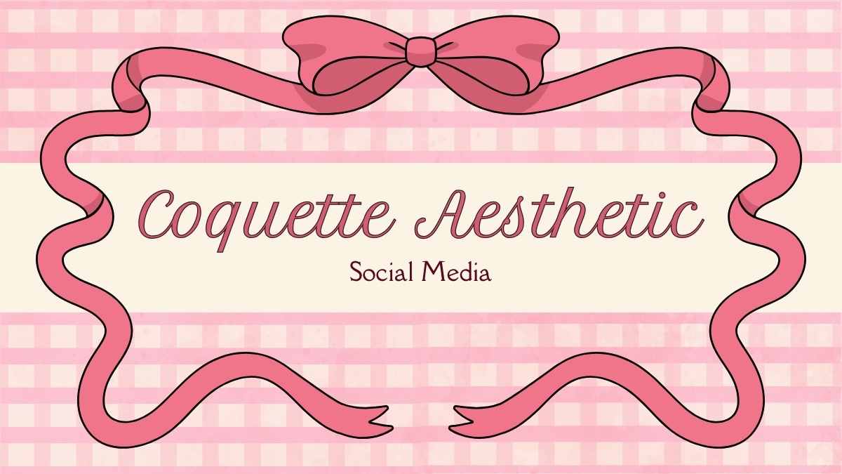 Coquette Aesthetic Social Media Slides - slide 1