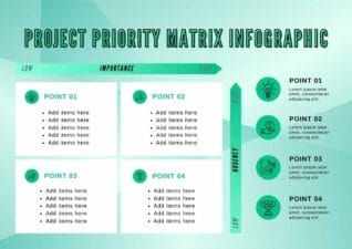 Corporate Project Priority Matrix Infographic