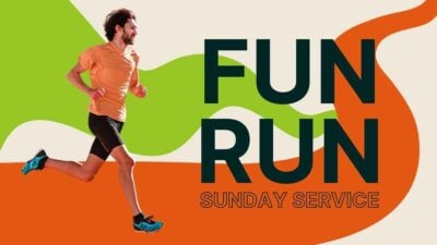 Geometric Orange Fun Run Sunday Slides