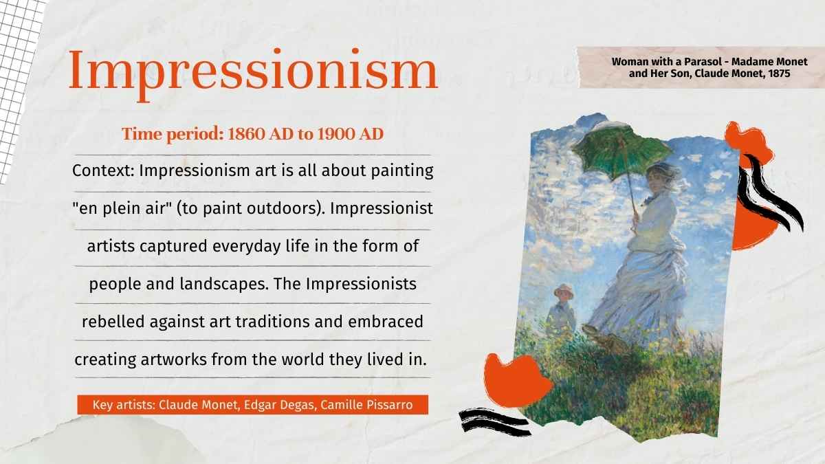 Grey Creative Art History 101 Lesson - slide 11