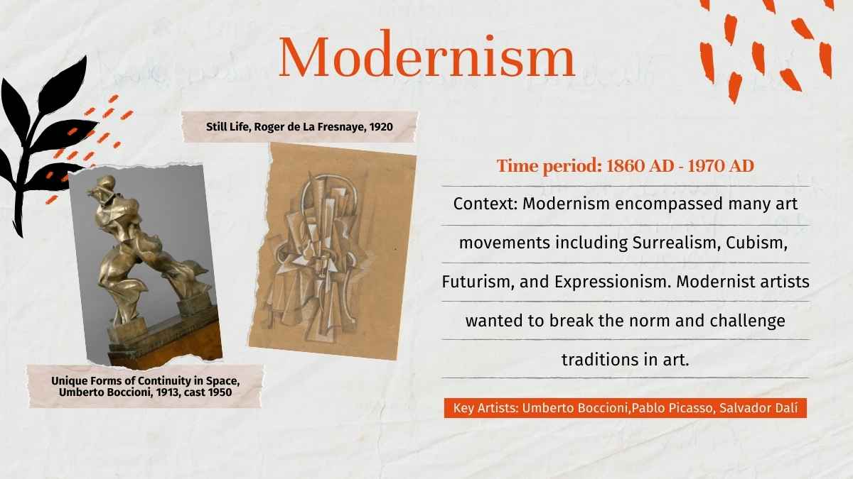 Grey Creative Art History 101 Lesson - slide 12