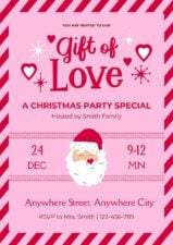 Creative Christmas Party Invitation Card